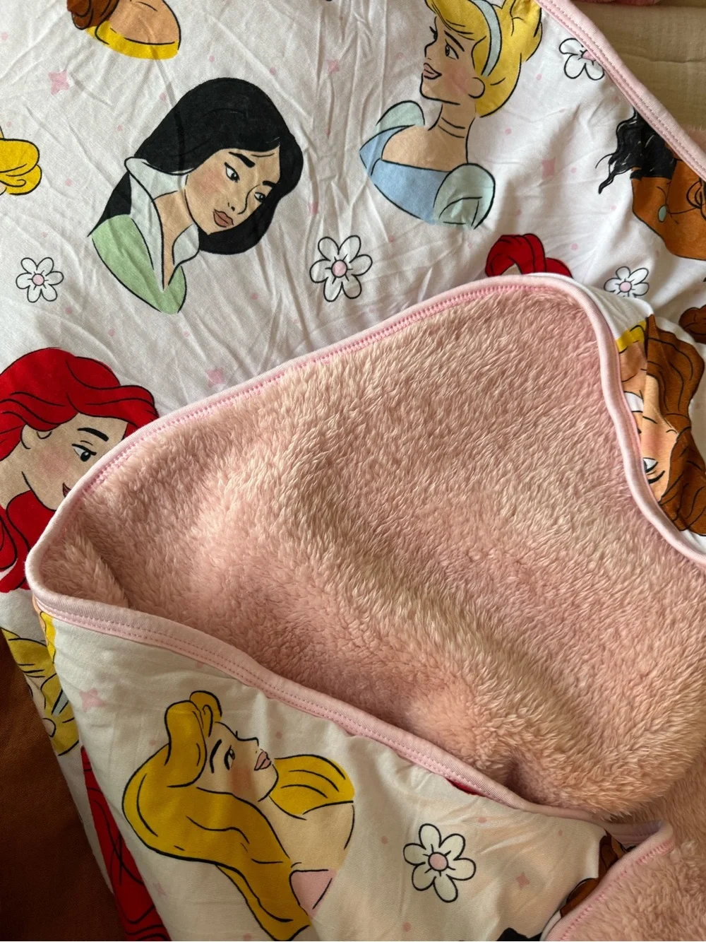 Bamboo Disney princes and minky blanket